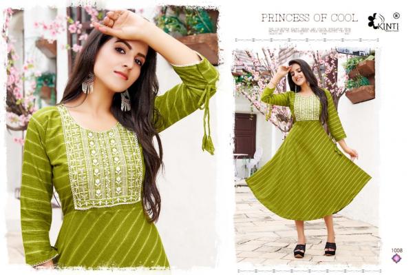 Kinti Laheriya Fancy Wear Rayon Anarkali Kurti Collection